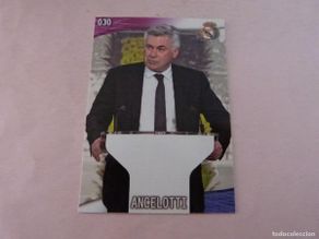 Football Stickers: TRADING CARD FUTBOL ANCELOTTI REAL MADRID C.F. Nº 30 FICHAS LIGA MUNDICROMO 2013-2014/13-14